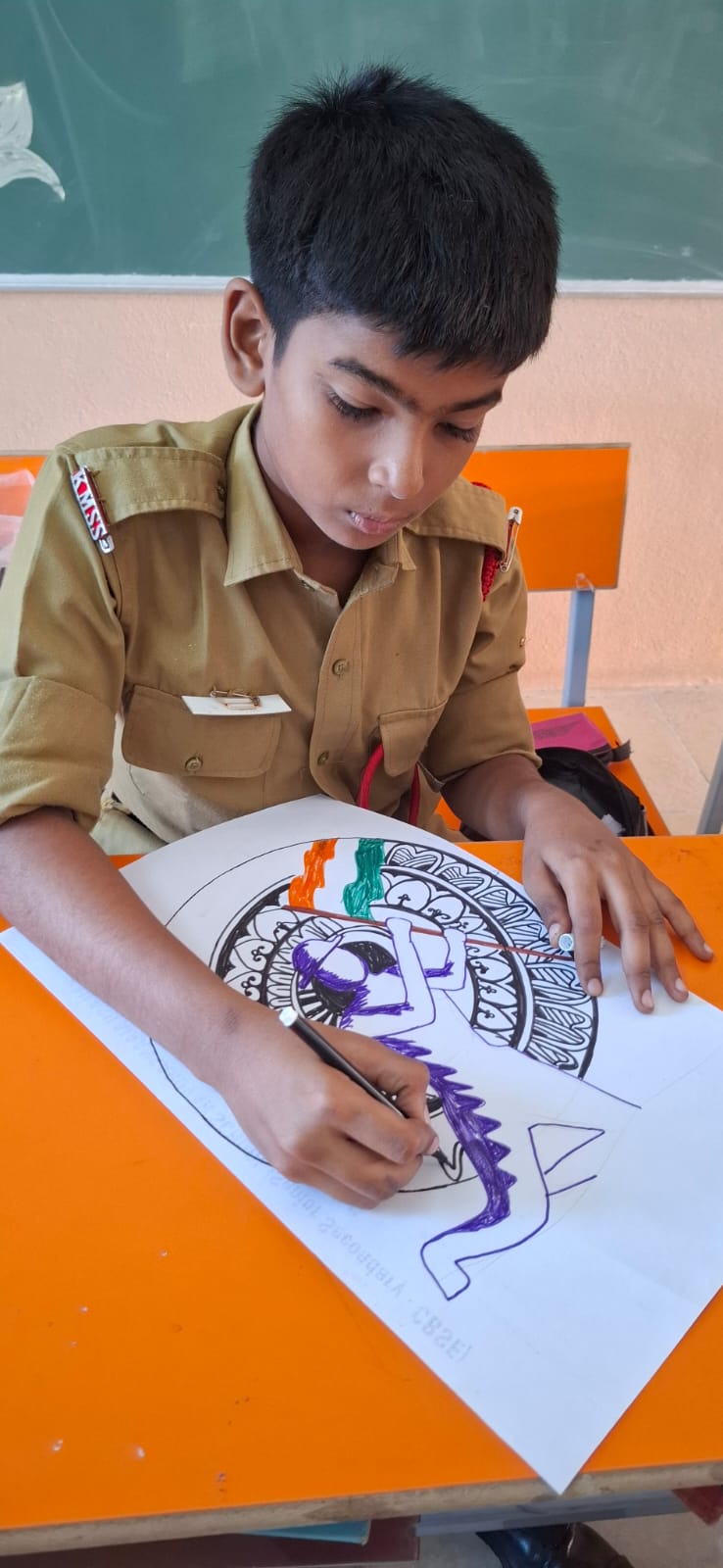 Poster Making Activity National Flag Adoption Day
