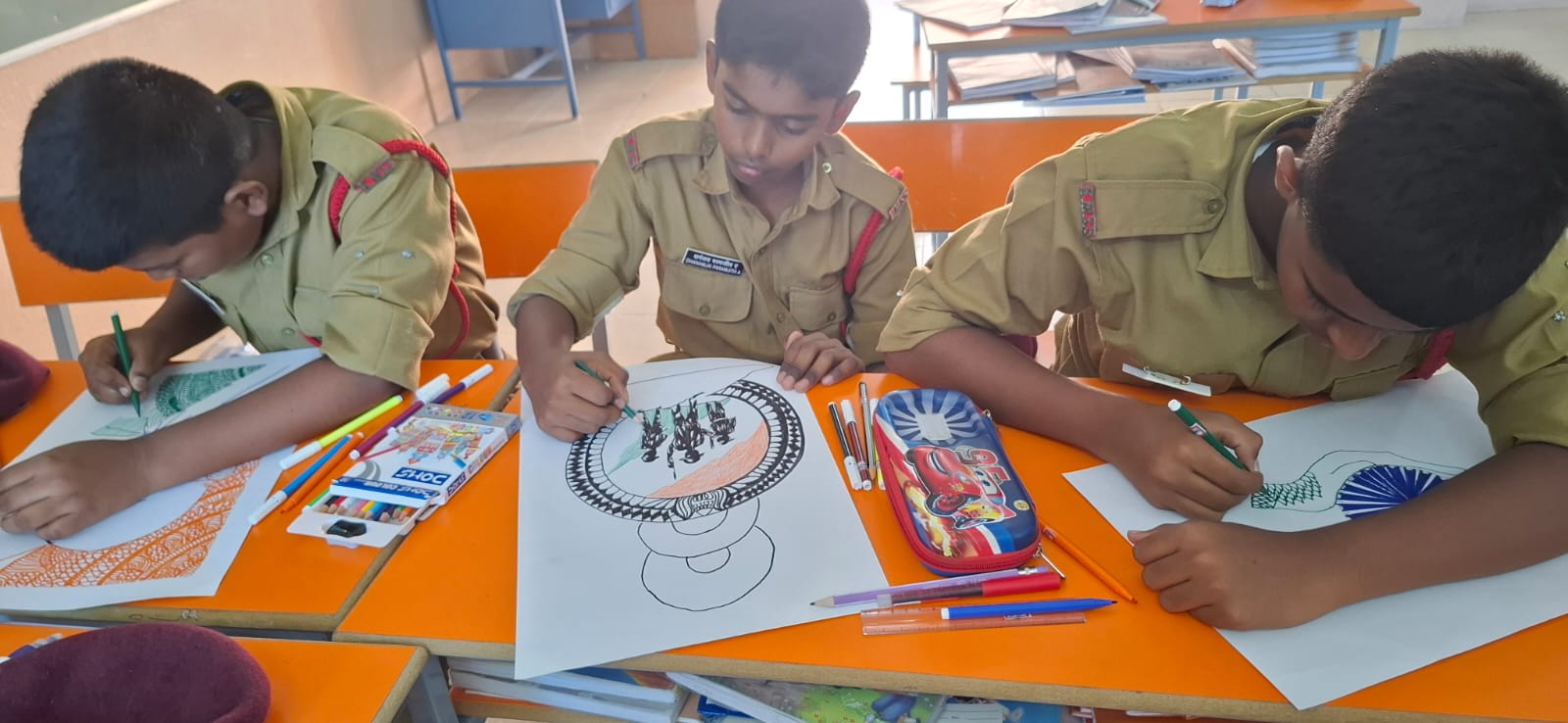 Poster Making Activity National Flag Adoption Day